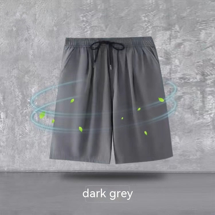 Men’s Breathable Mid-Length Summer Pants – Loose Fit, Ice Silk & Mesh Options