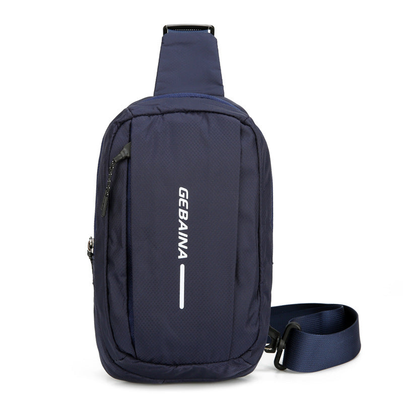 Mens Oxford Cloth Shoulder Bag Solid Color Pattern Leisure