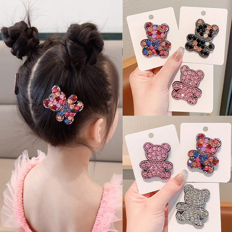 Girl Bangs Sweet Hair Clip Bear