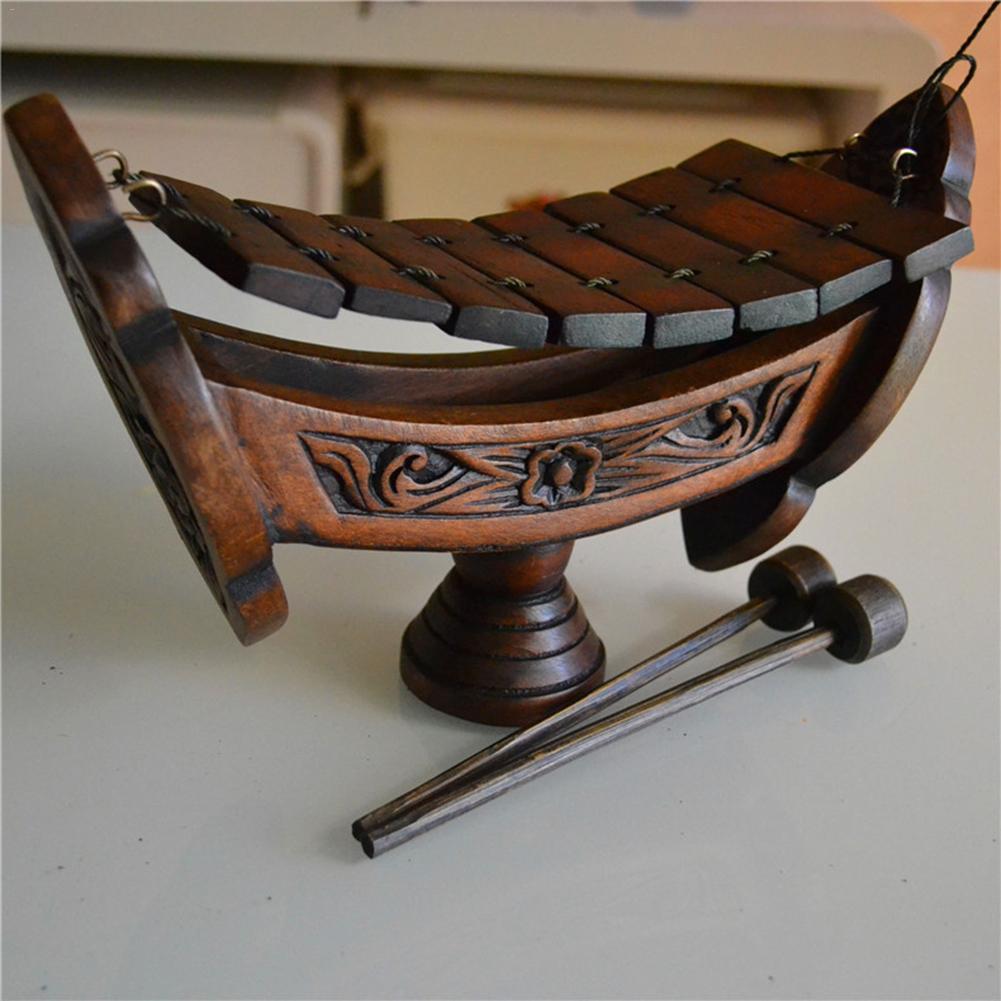 Southeast Asian Style Wooden Hand Xylophone Musical Instrument Pendant Decoration