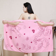 Ladies’ Bath Towel with Adjustable Suspenders – Soft & Absorbent Wrap