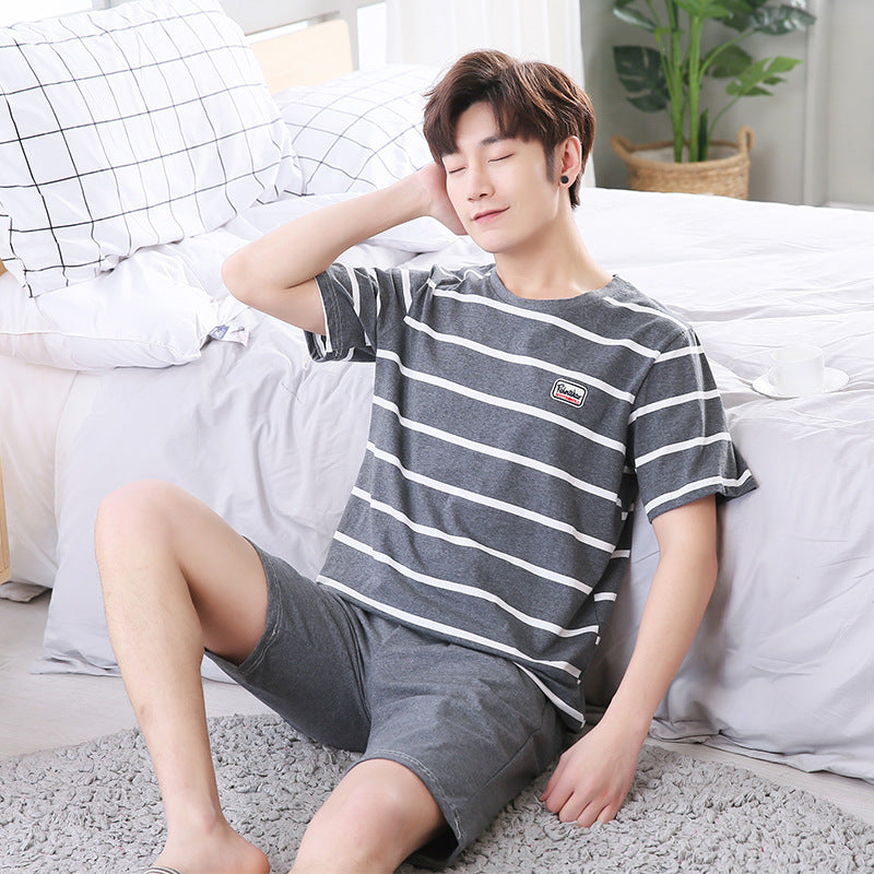 Summer short sleeve cotton casual men's style