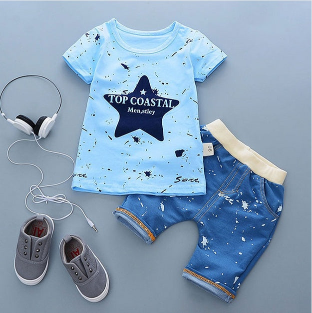 Summer Baby Boys Outfit – Casual Infant Sportswear Set
