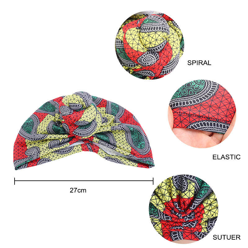 Vortex flower headscarf hat