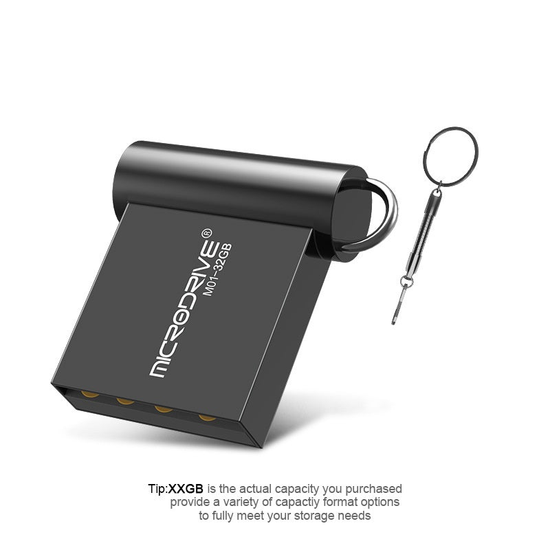 Mini Metal USB Flash Drive – High-Speed USB 3.2, Waterproof Keychain (128GB–1TB)