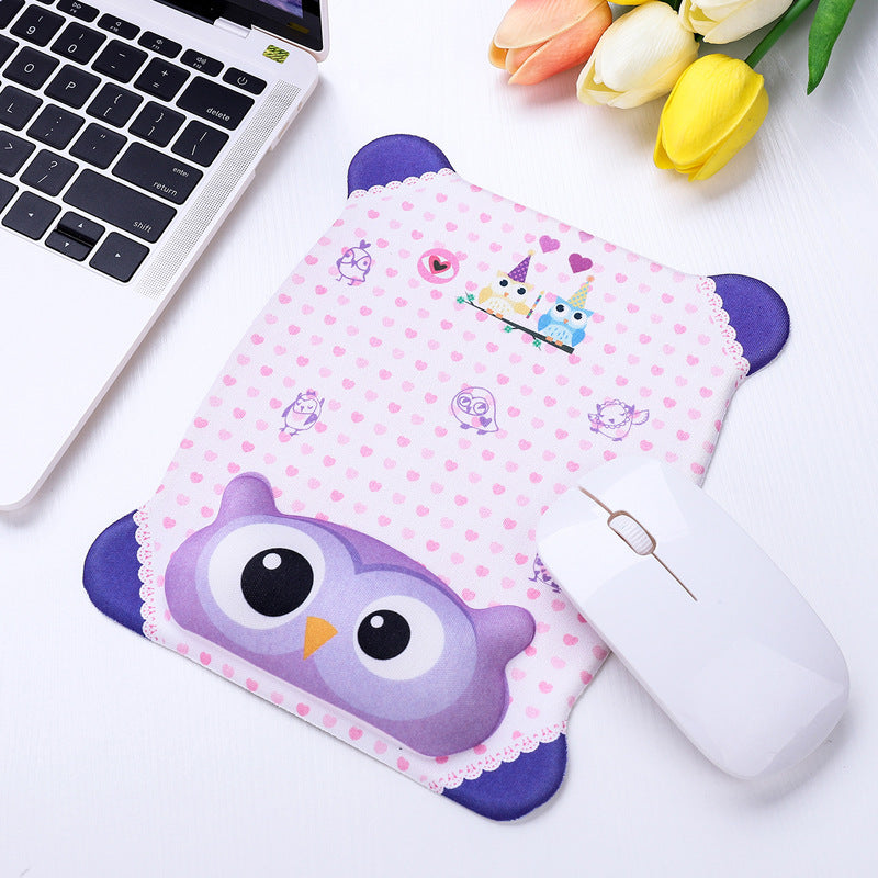 Cute Animal Print Mouse Pad – Non-Slip Rubber Base, Smooth Surface for Computer & Laptop