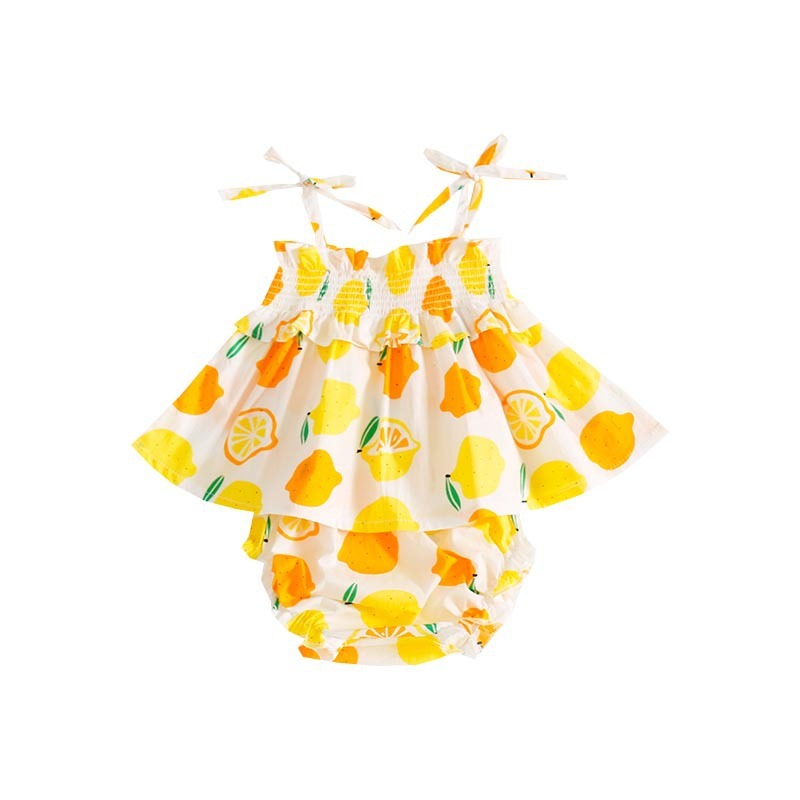 Lemon Girls Suspender Dress
