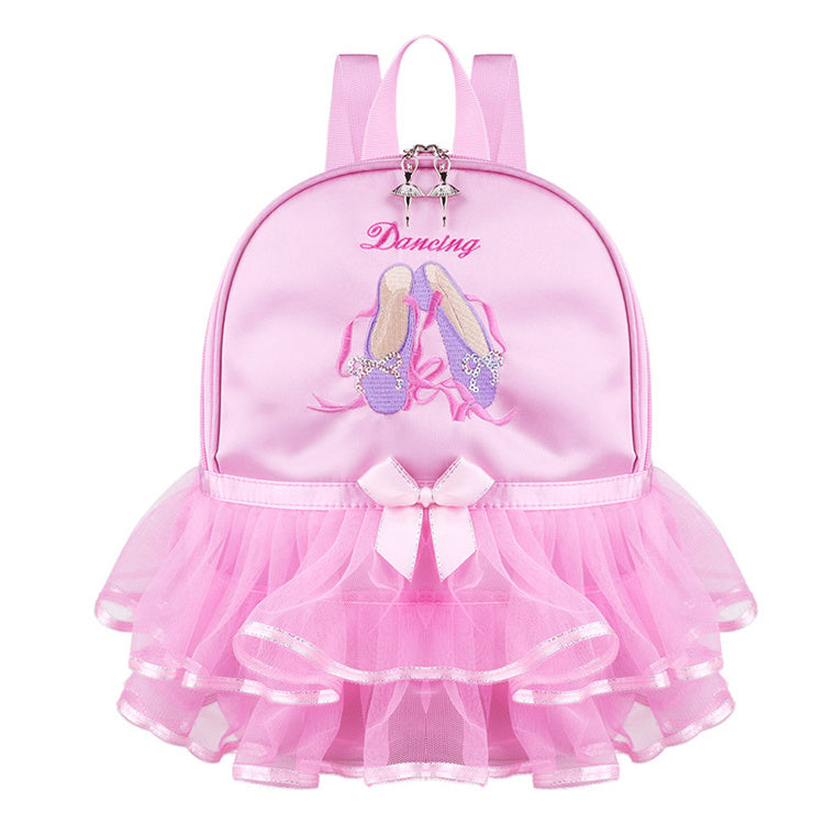 Unisex Satin Ballet Backpack Waterproof 20L Capacity Lace