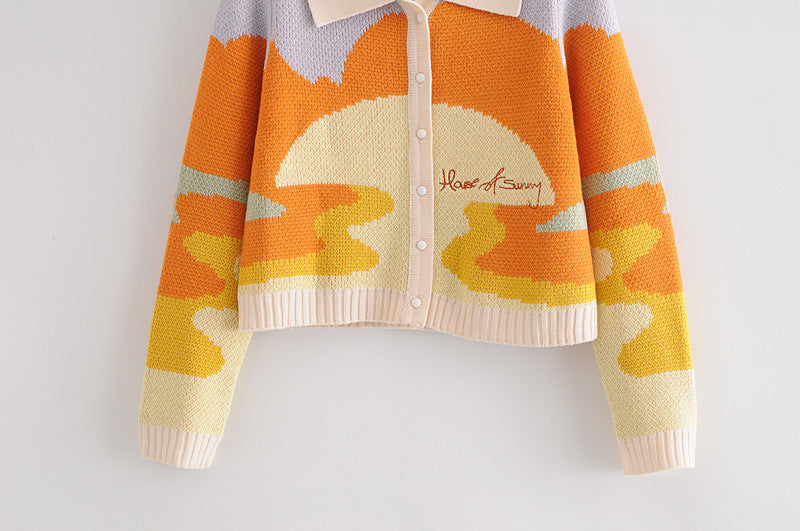 Retro Sweater Cardigan Jacket Women Knitwear