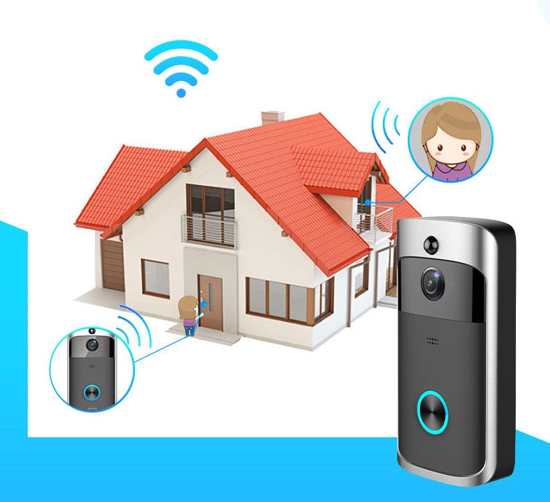 Wireless Smart Video Doorbell with Night Vision and HiSilicon Processor
