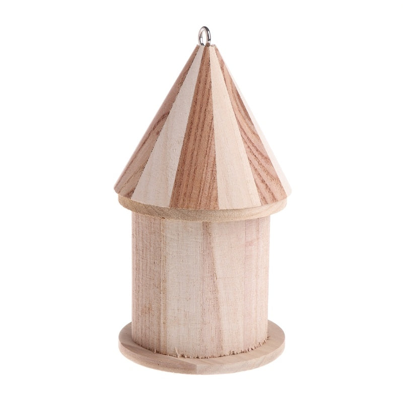 Wooden Outdoor Bird Nest Box for Small Birds and Parrots