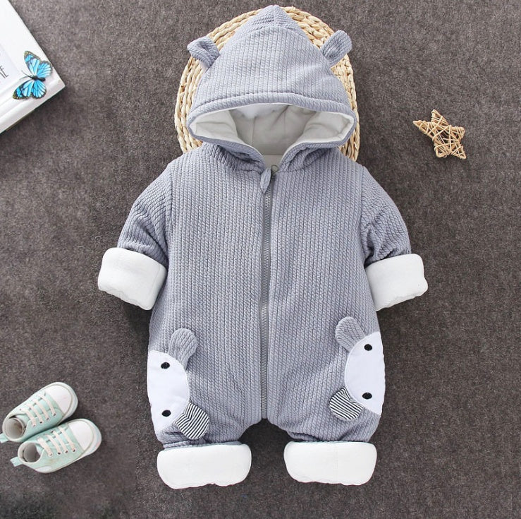 Autumn Winter Baby Snowsuit – Newborn Warm Cotton Romper Jumpsuit Jacket for Boys and Girls
