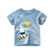 Kids Cotton Short Sleeve T Shirt Regular Fit Summer Casual