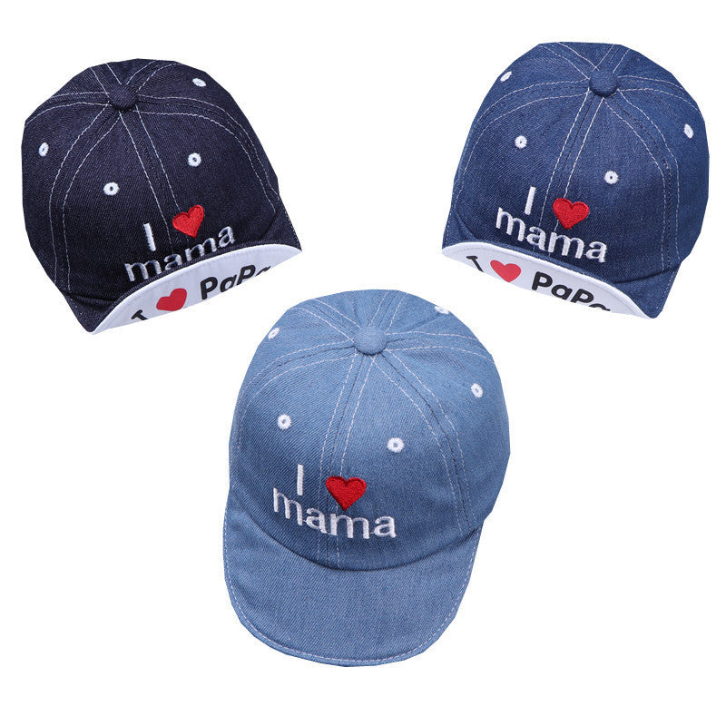 LoveShade Embroidered Baby Sun Hat – Soft Cotton Summer Hat with Printed Heart Design