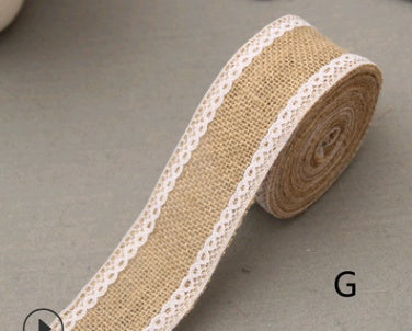 5cm Wide Lace Linen Roll – DIY Handmade Christmas, Wedding, and Craft Decorations