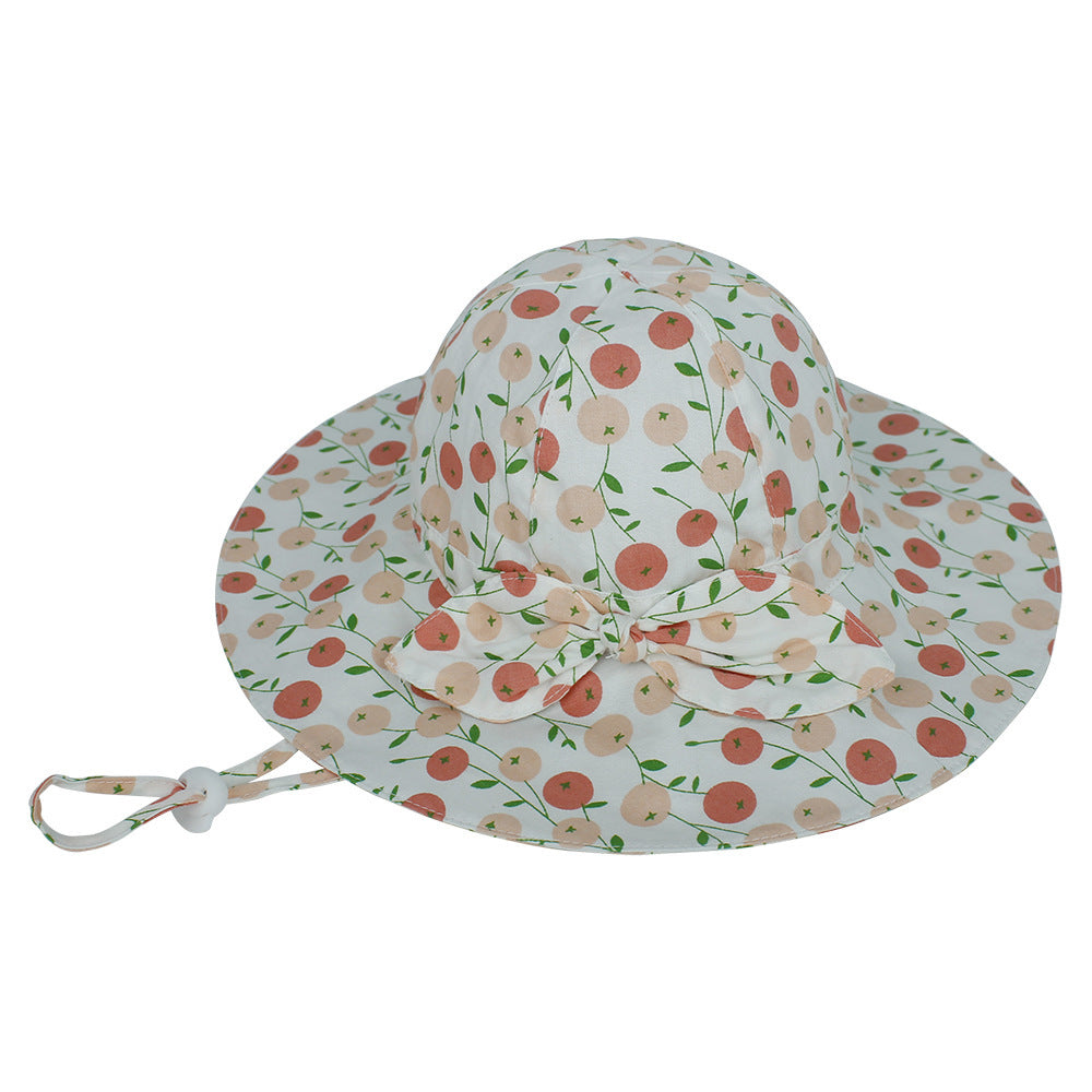 Baby Hat Summer Cotton European And American Floral