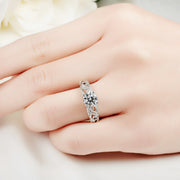 Unisex Copper Zircon Ring – Four Claw Premium Finish Edition