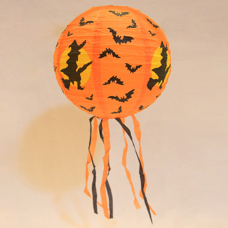 Halloween Pumpkin Hanging Lantern – Store and Mall Decoration Pendant for Ghost Festival and Party Displays