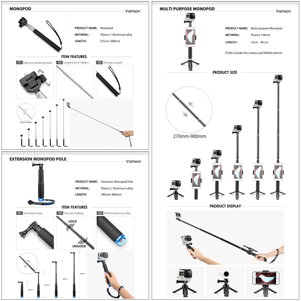 Action Camera Accessories – Mounts, Straps, and Kits for Outdoor Sports and Travel