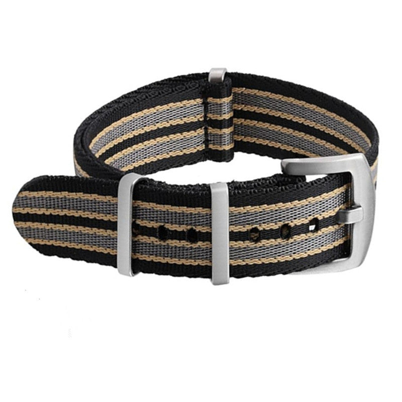 Versatile Leisure Men's Canvas Nylon Woven Strap – Durable Adjustable Band