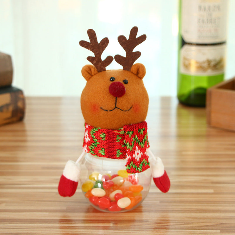 Christmas Candy Jar and Kids Storage Santa Bag Sweet Box Gift Container