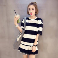 Striped black