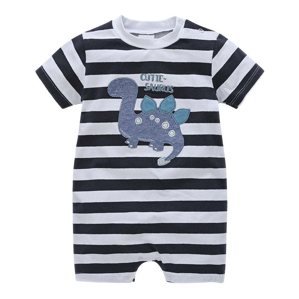 Male Cartoon Cotton Romper Baby Jumpsuit Summer Children's Clothing
