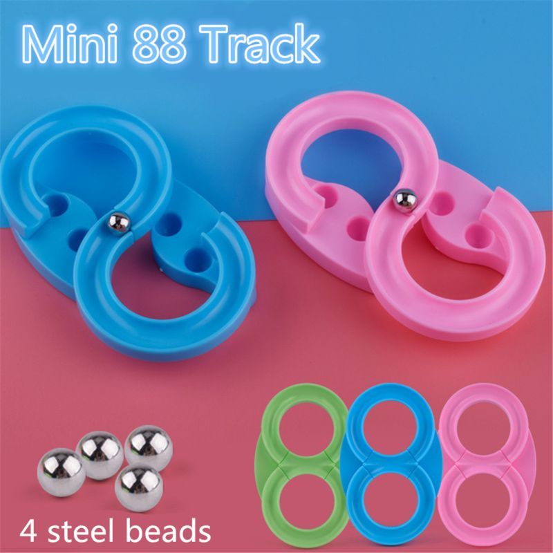 Sleek Metal Track Toy Set Unisex Stress Controller Kit