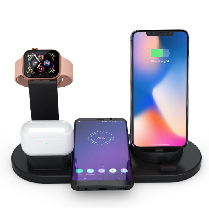 Magic Array Wireless Car Charger – 15W Qi Fast Charge Phone Mount with LED