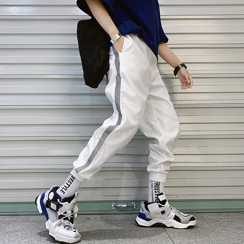 Men’s Elastic Waist Harem Pants – Loose Casual Everyday Trousers