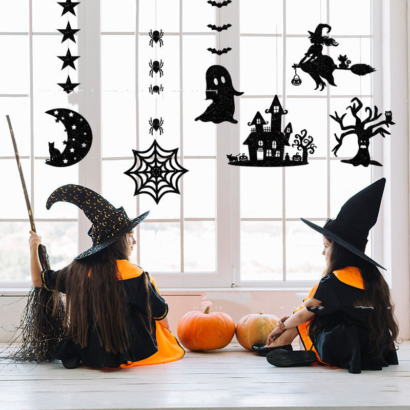 Halloween Decoration Garland Hanging Spider Female