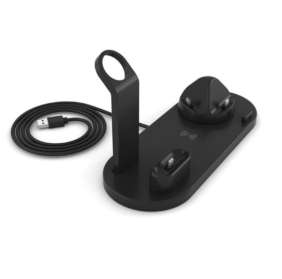Charging Stand – 3-in-1 Wireless Charger for iPhone, Apple Watch & AirPods | 15W Fast, USB-C