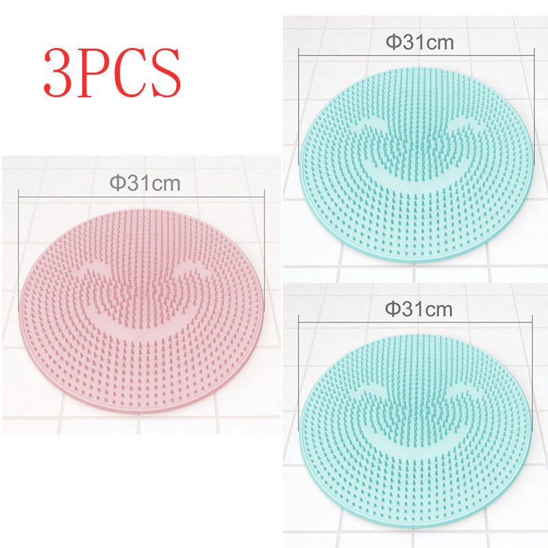 Silicone Bathroom Anti-Slip Massage Pad – Non-Slip Floor Mat with Foot Massage Design for Shower and Bath