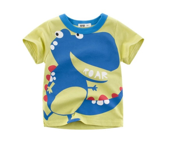 Kids Short Sleeve Korean Cotton Blend Tee Regular Fit