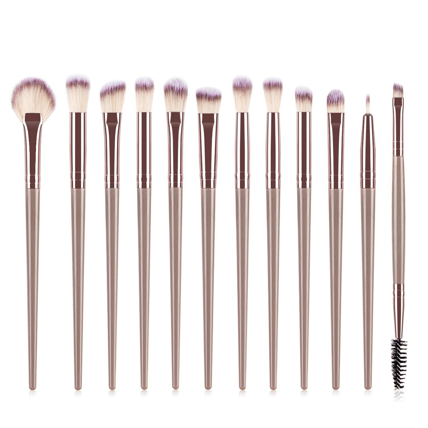 12-Piece Makeup Brush Set – Eye & Face Brushes Kit