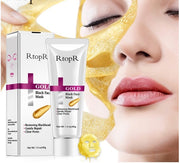 Gold and Black Peel Off Face Mask for Deep Cleansing and Glow