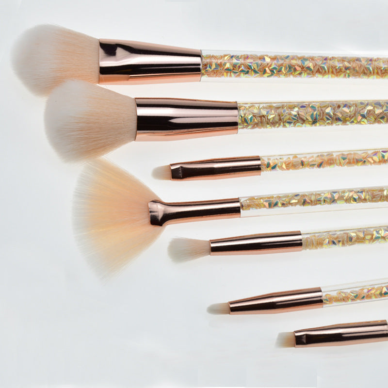 7-Piece Makeup Brush Set – Wooden Handle Brushes