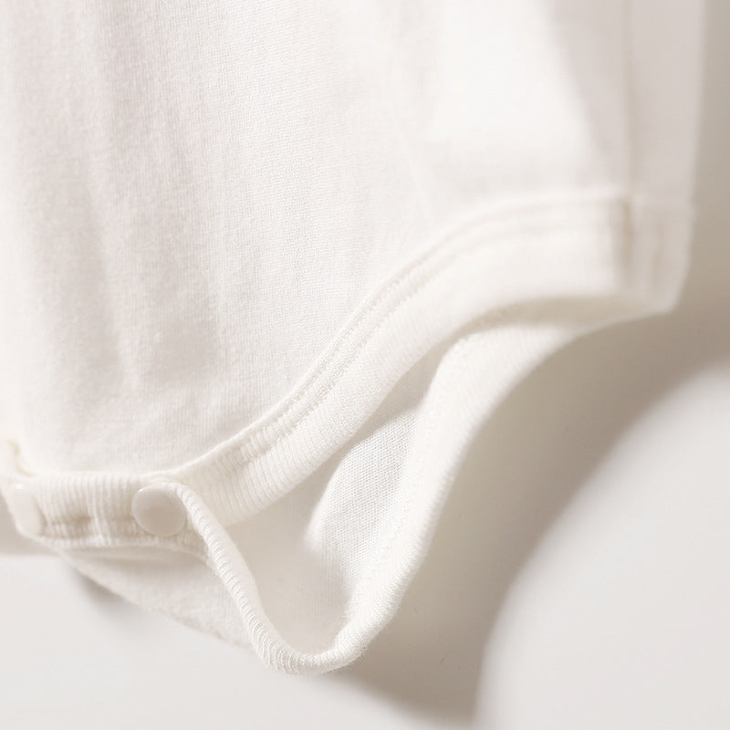 Baby Short Sleeve Triangle Romper – Newborn Cotton One-Piece