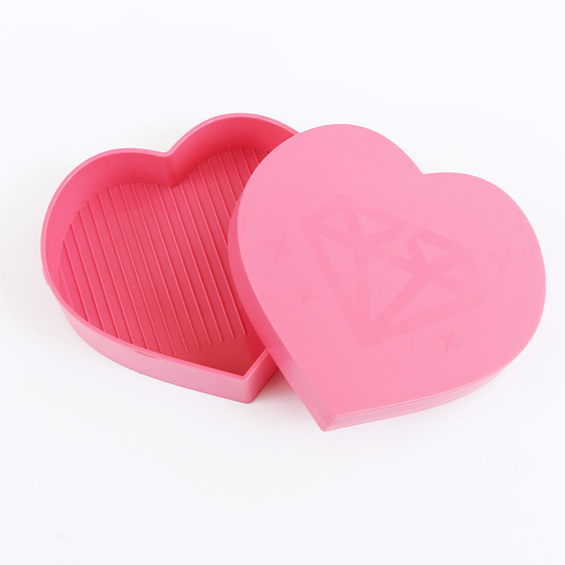 Diamond Painting Peach Heart Turning Drill Plate – DIY Multi-Function Tool Set