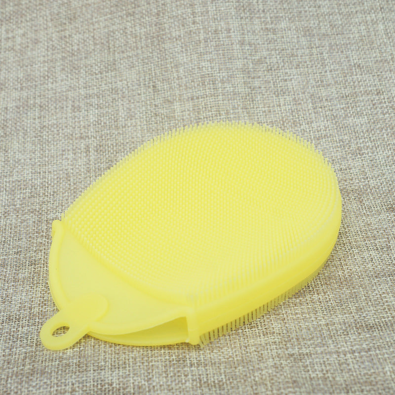 SoftBristle Silicone Baby Shower Brush – Gentle Scalp & Body Cleaner for Newborns