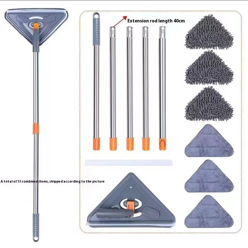 Multifunctional Small Briefs Lengthened Telescopic Rod Splicing Rod Window Cleaner