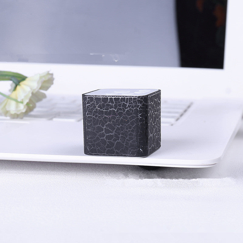 Mini Card Water Cube Colorful Lights External Mp3 Player