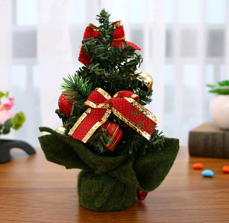 20cm Mini Christmas Tree Ornaments Desktop Holiday Decoration