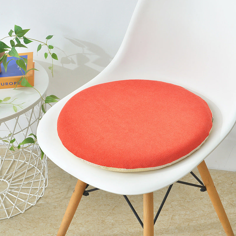 Round Linen Memory Foam Slow Rebound Seat Cushion