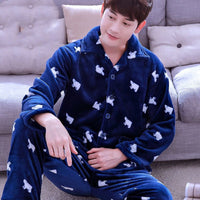 Navy Big Bear Male Cardigan