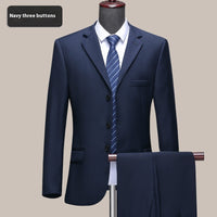 Navy Blue 3Buttons  set