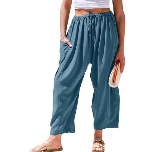Women’s Wide Leg Drawstring Pants – Street Style Essentials