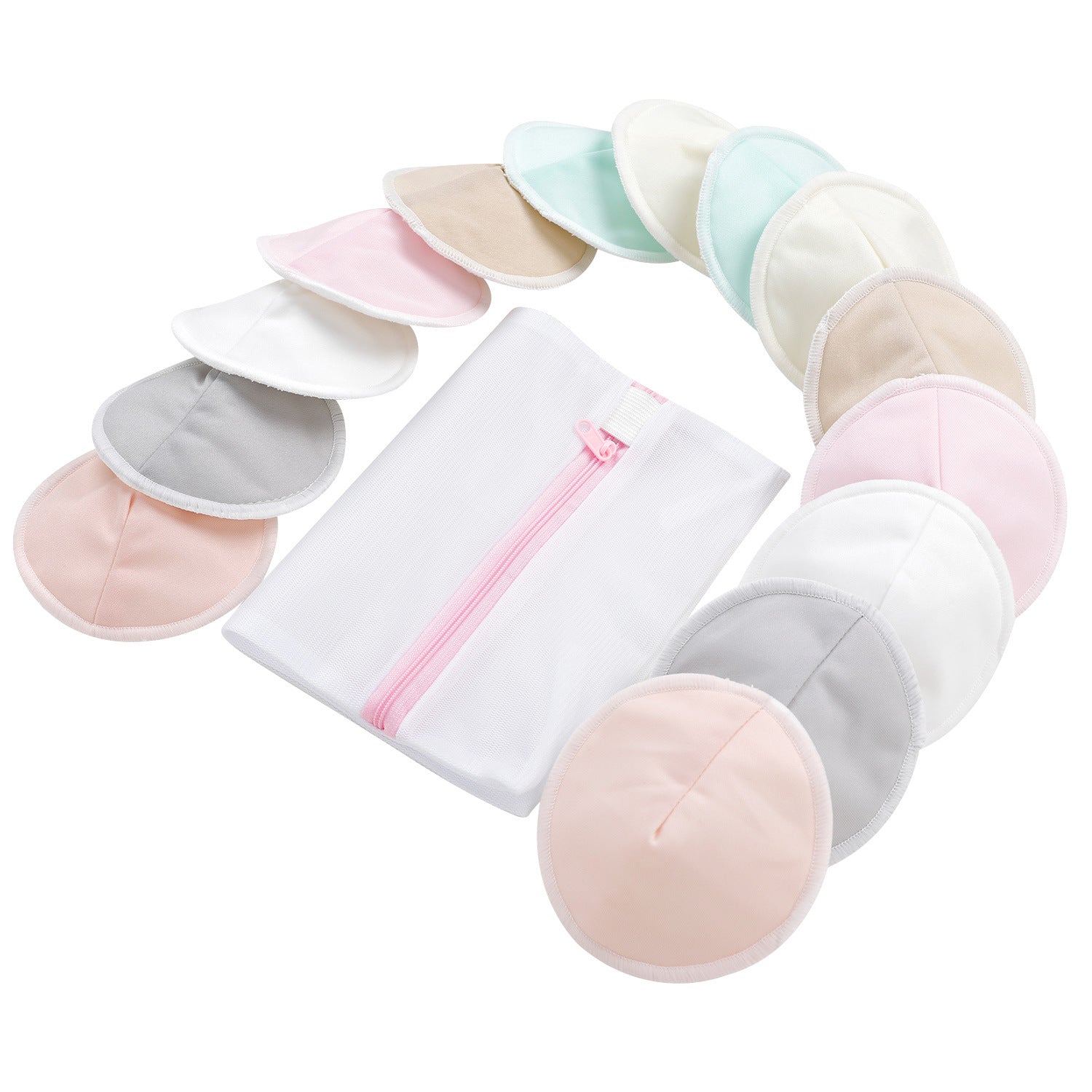 Organic Bamboo Nursing Breast Pads – Washable Breastfeeding Nipple Pads for Maternity