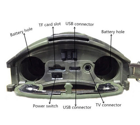 Hunting Trail Camera – 5MP CMOS Sensor with 12MP Photo Resolution and Night Vision
