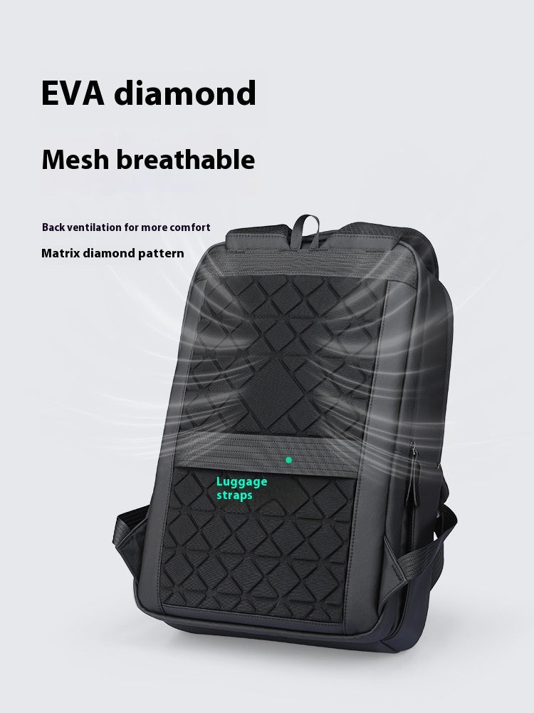 Unisex USB Charging Business Laptop Backpack Oxford Cloth